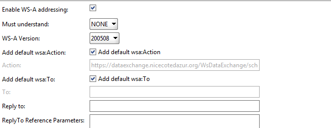 Activation WS-A addressing